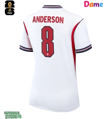 England Elliot Anderson #8 Replika Hjemmebanetrøje Dame VM 2026 Kortærmet